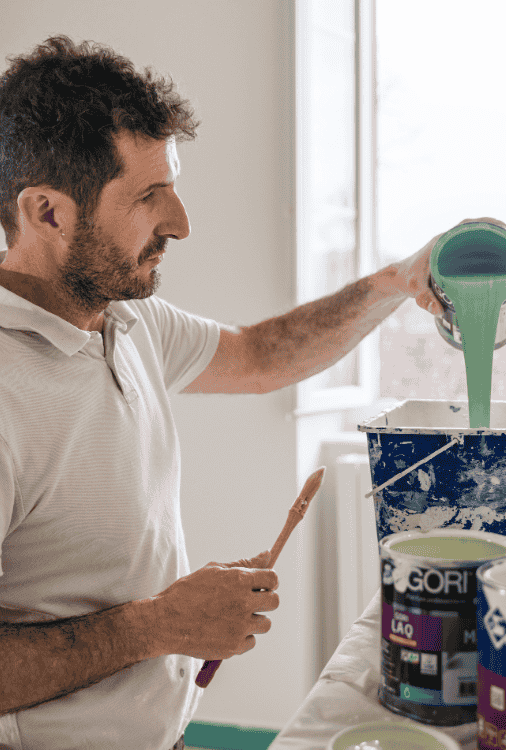 Guillaume Lassalle réalise la peinture intérieure pour un appartement près de Mont de Marsan